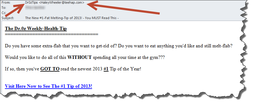 outlook only show name not email address