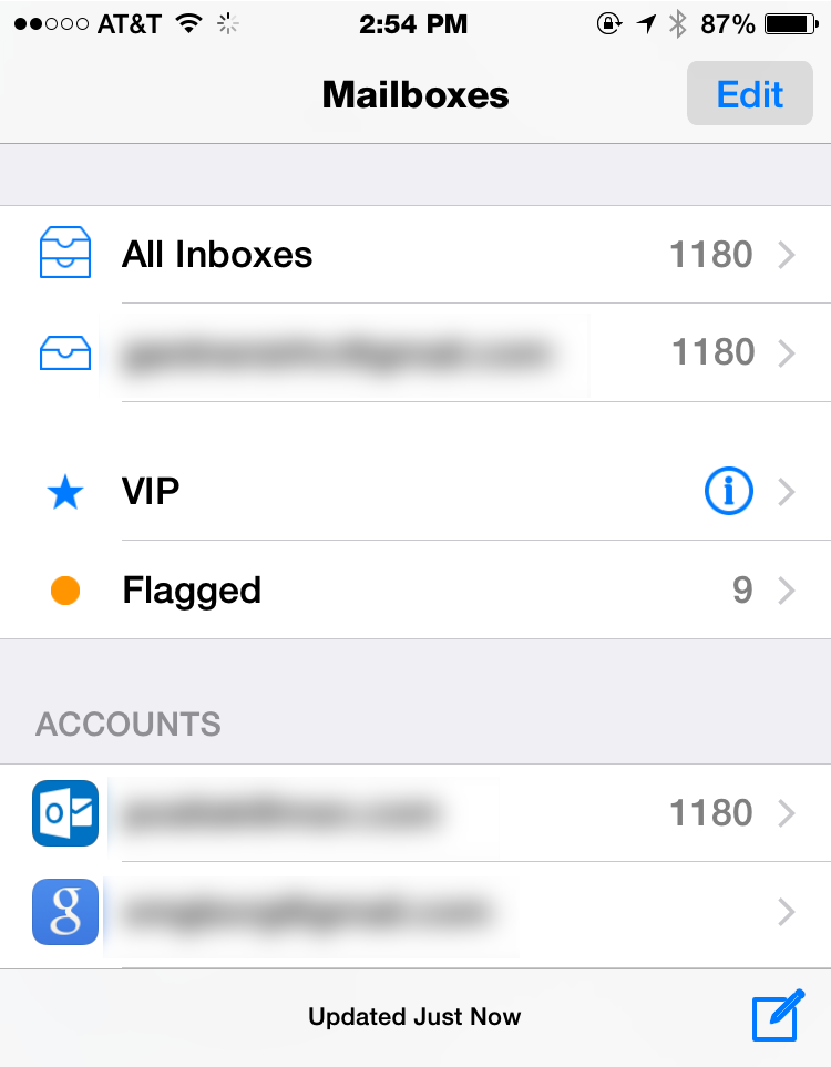 how do i make a new folder in my email on iphone