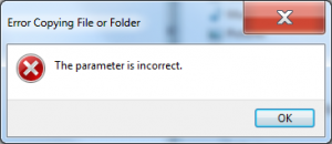 the parameter is incorrect - copying photos from iphone to pc ...